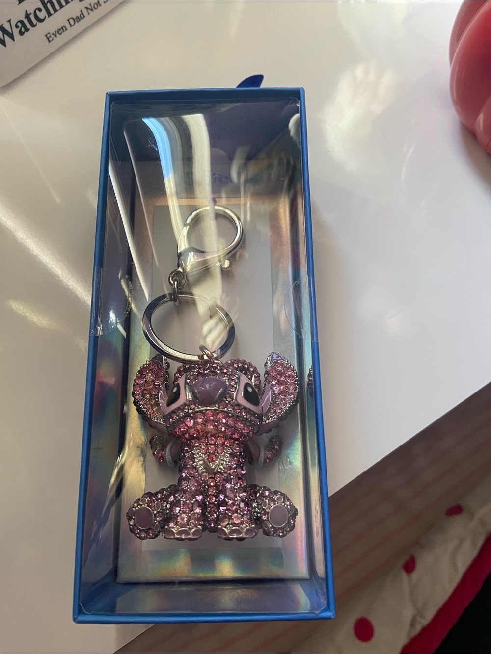 Pink CrystalstitchKeychain Charm - Brand Unspecified